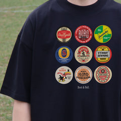 Middlesbrough Beer Mats Oversized T-Shirt