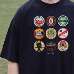 Nottingham Forest Beer Mats Oversized T-Shirt