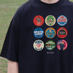 Golf Beer Mats Oversized T-Shirt