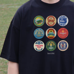 Leeds Beer Mats Oversized T-Shirt