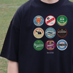 Leicester Beer Mats Oversized T-Shirt
