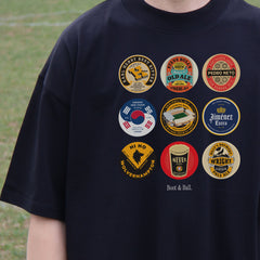 Wolves Beer Mats Oversized T-Shirt