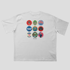 Golf Beer Mats Oversized T-Shirt