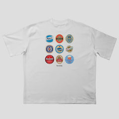 Man City Beer Mats Oversized T-Shirt