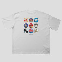F1 Legends Beer Mats Oversized T-Shirt