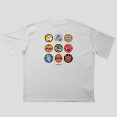 Fulham Beer Mats Oversized T-Shirt
