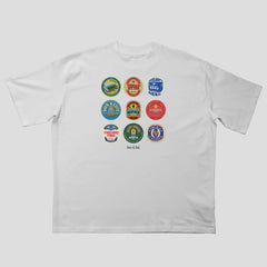 Leeds Beer Mats Oversized T-Shirt