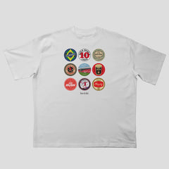 Liverpool Beer Mats 2nd Edition Oversized T-Shirt