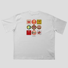 Man United Beer Mats Oversized T-Shirt