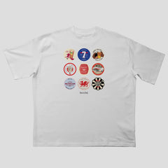 Man United Beer Mats Oversized T-Shirt