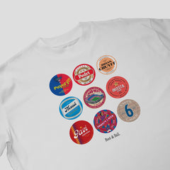 Barcelona Beer Mats Oversized T-Shirt