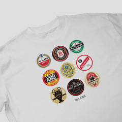 Nottingham Forest Beer Mats Oversized T-Shirt