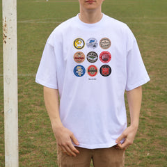 Fulham Beer Mats Oversized T-Shirt