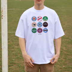 Leicester Beer Mats Oversized T-Shirt