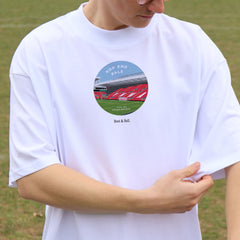 Kop End Pale Liverpool Beer Mat Oversized T-Shirt