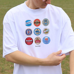 Man City Beer Mats Oversized T-Shirt