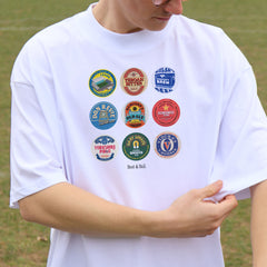 Leeds Beer Mats Oversized T-Shirt