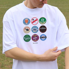Leicester Beer Mats Oversized T-Shirt