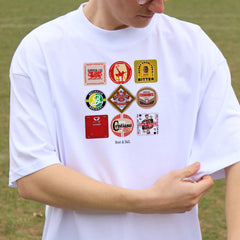 Man United Beer Mats Oversized T-Shirt