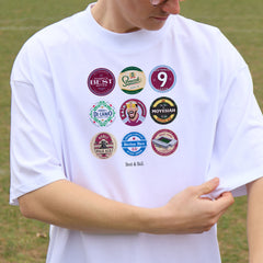 West Ham Beer Mats 1st Edition Oversized T-Shirt