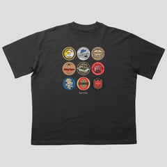 Fulham Beer Mats Oversized T-Shirt