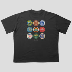 Leeds Beer Mats Oversized T-Shirt