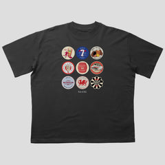 Man United Beer Mats Oversized T-Shirt