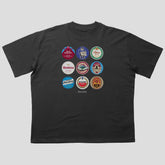 Aston Villa Beer Mats Oversized T-Shirt