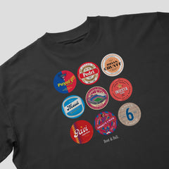 Barcelona Beer Mats Oversized T-Shirt