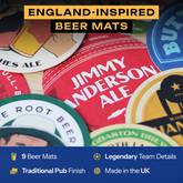 England Cricket Beer Mats