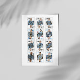 Man City Playing Cards Artwork