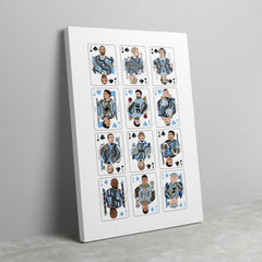 Man City Playing Cards Artwork