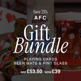 AFC Gift Bundle - Playing Cards, Beer Mats & Pint Glass