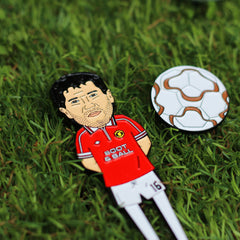 Keane & Cantona Man United Golf Divot Tool & Ball Marker