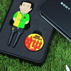 Keane & Cantona Man United Golf Divot Tool & Ball Marker