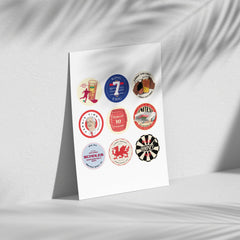 Man United Beer Mat Art