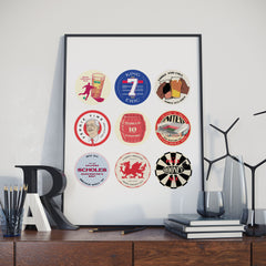 Man United Beer Mat Art