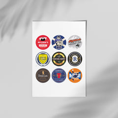 Scotland Beer Mat Print