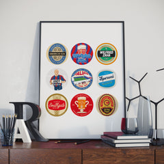 Crystal Palace Beer Mat Art