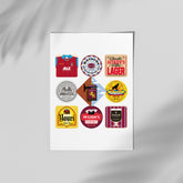 Aston Villa Beer Mat Art