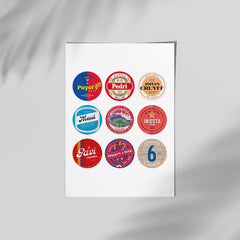 Barcelona Beer Mat Art