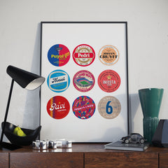 Barcelona Beer Mat Art