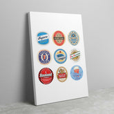 Man City Beer Mat Art