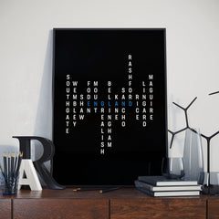 England Football Typography