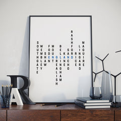 England Football Typography