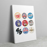 Formula 1 Legends Beer Mats Art