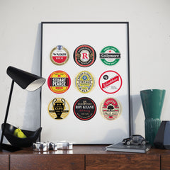 Nottingham Forest Beer Mat Art