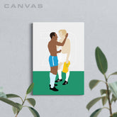 Pele & Bobby Moore - Brazil & England