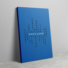 Scotland Football Typography