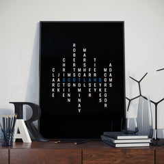 Scotland Football Typography